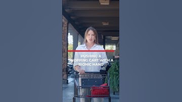 Moving a Shopping Cart with a bionic hand #artificiallimb