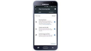 How to clear Chrome cache, cookies, browsing history on Samsung Galaxy J3