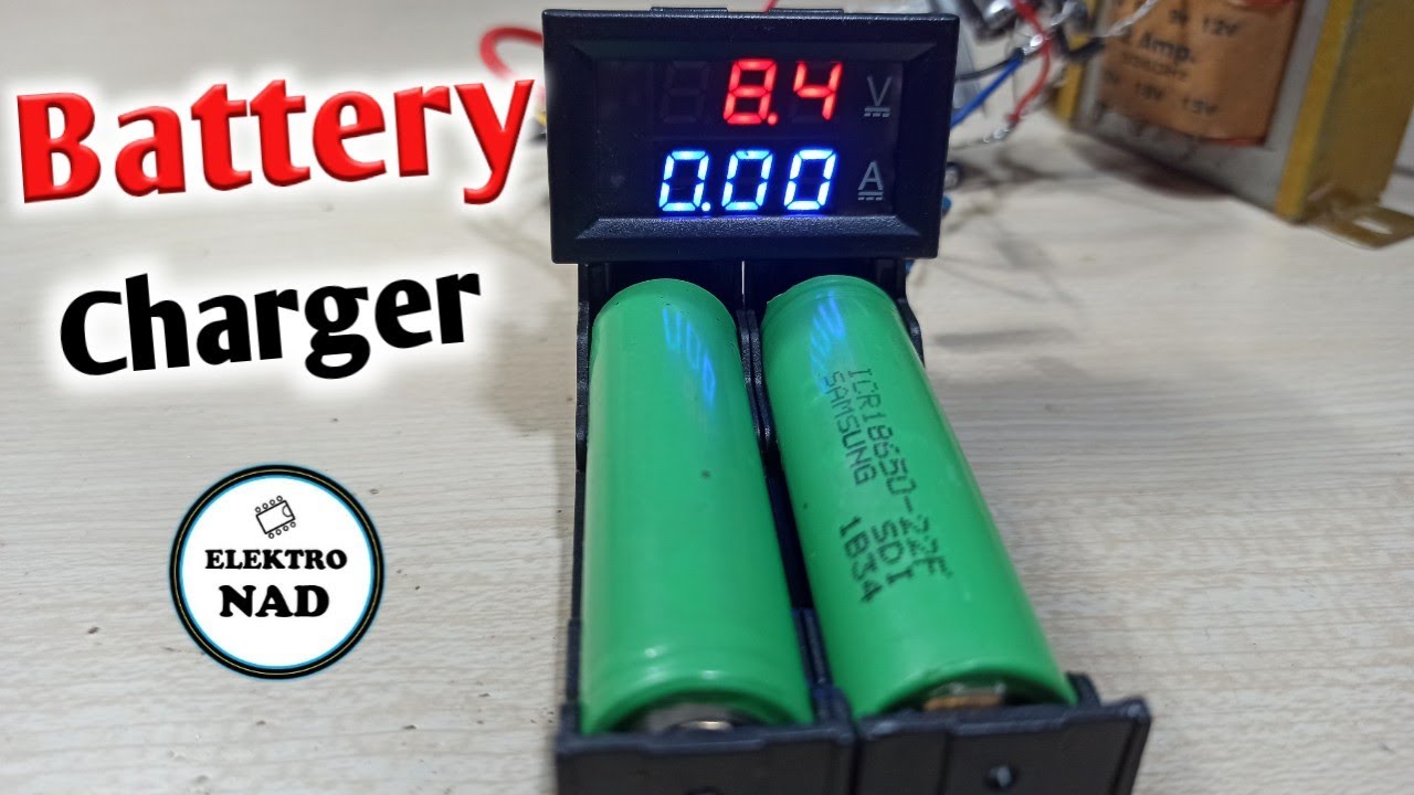 charger baterai 2 x 18650 - YouTube