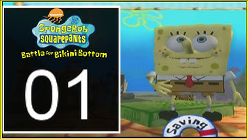 Spongebob Squarepants: Battle for Bikini Bottom 100% Walkthrough - Episode 1 [Bikini Bottom]