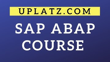 SAP ABAP Programming Course | Become an SAP ABAP Developer or Consultant | Uplatz
