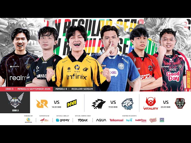 🔴 LIVE | MPL ID S18 | Minggu 4 Hari 3 | Bahasa Indonesia