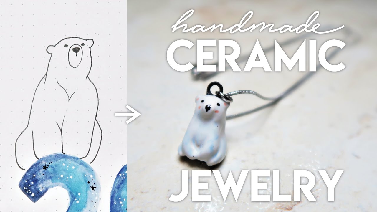 How I Made A Tiny Ceramic Polar Bear - YouTube