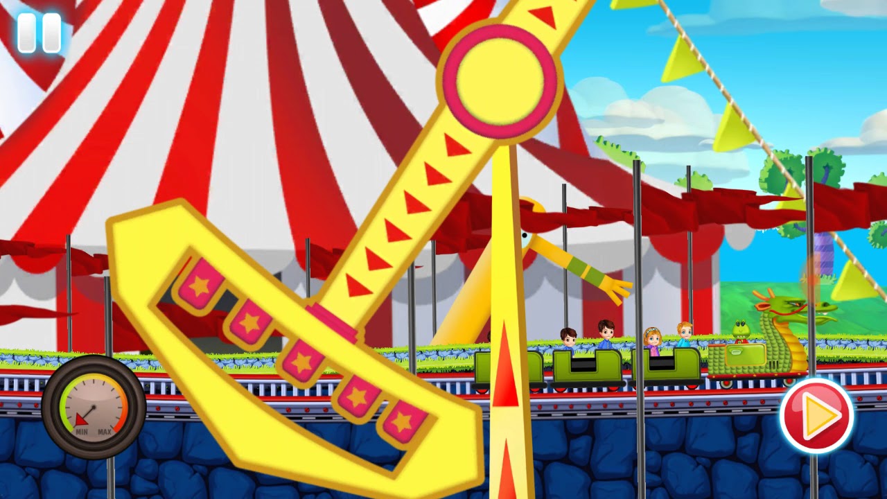 Fun Kid Racing Roller Coaster on Action - Kids Play Adventure Racing Game