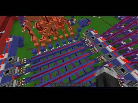 Redstone Counter and 7 Segment Display in Minecraft