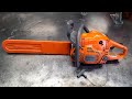 Husqvarna Chainsaw Pull Starter Jammed Up! Step By Step Repair!