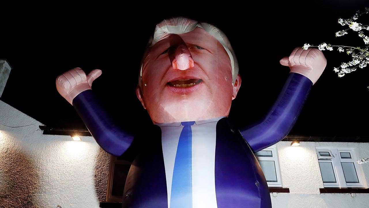 Inflatable Boris Johnson appears outside Hartlepool by-election count | Local Elections 2021