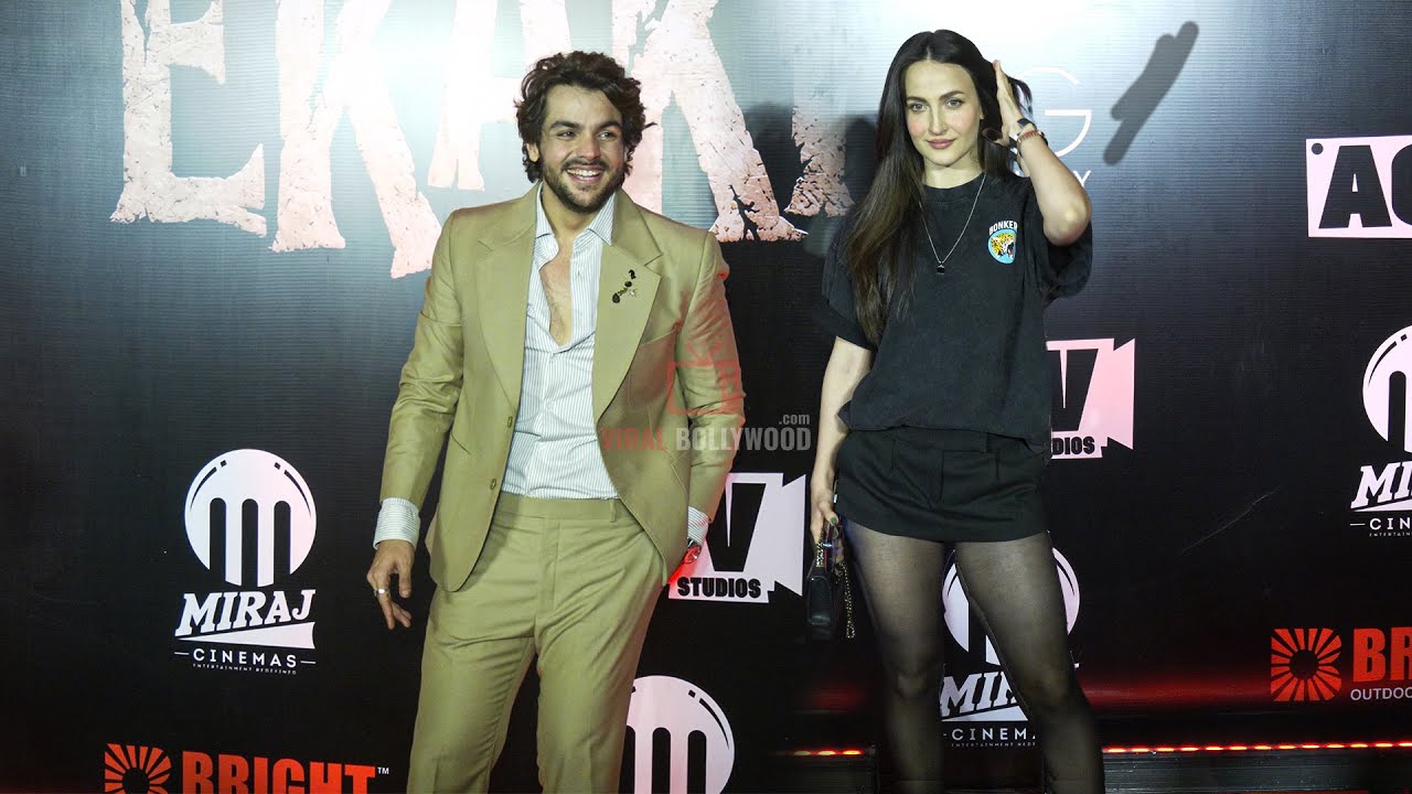 ASHISH CHANCHLANI & ELLI AVRRAM RED CARPET LOOKS AT EKAKI YOUTUBE SERIES SCREENING