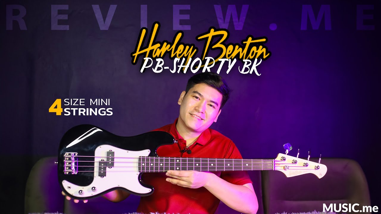 รีวิวเบส Harley Benton - PB-Shorty BK l Music.me