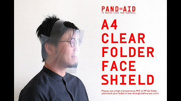 DIY Clear folder face shield / PANDAID