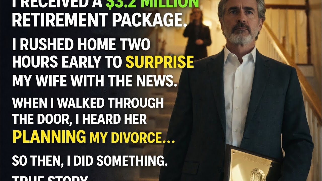 I received a $3.2 million retirement package. I rushed home to surprise my wife.True Story