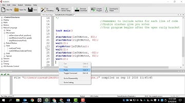 RobotC for VEX Robotics Programming Motor Movement