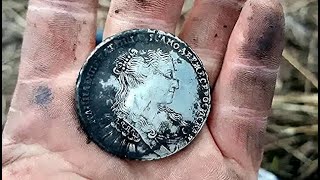 КЛАД СЕРЕБРА / РАСПАШКА РУБЛЕЙ 18 века /  THE TREASURE OF SILVER