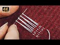 Learning a craft  the amazing way to mend a hole in a sweater