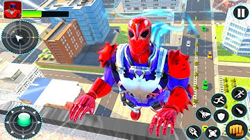 Flying Robot Hero - Crime City Rescue Robot Games - Android GamePlay FHD. #1