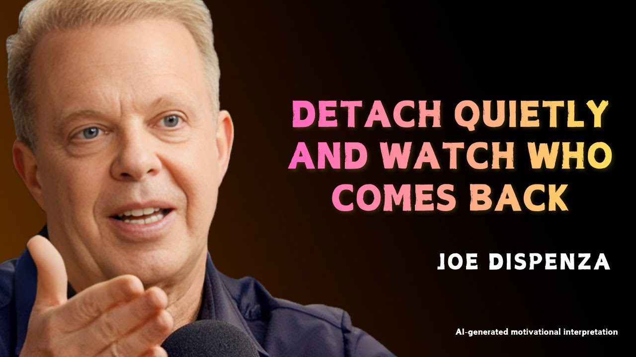 Отстранитесь тихо и понаблюдайте, кто вернется — мотивационная речь доктора Джо Диспензы.