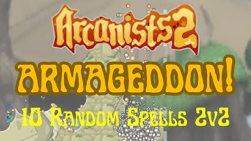 4K ARCH MAGE Random Spells Clinic!!! | 2v2 10 Random | Arcanists 2 Commentary