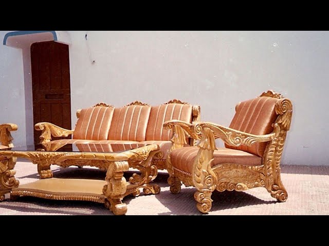 Teak Wood Sofa Set Design Carvin