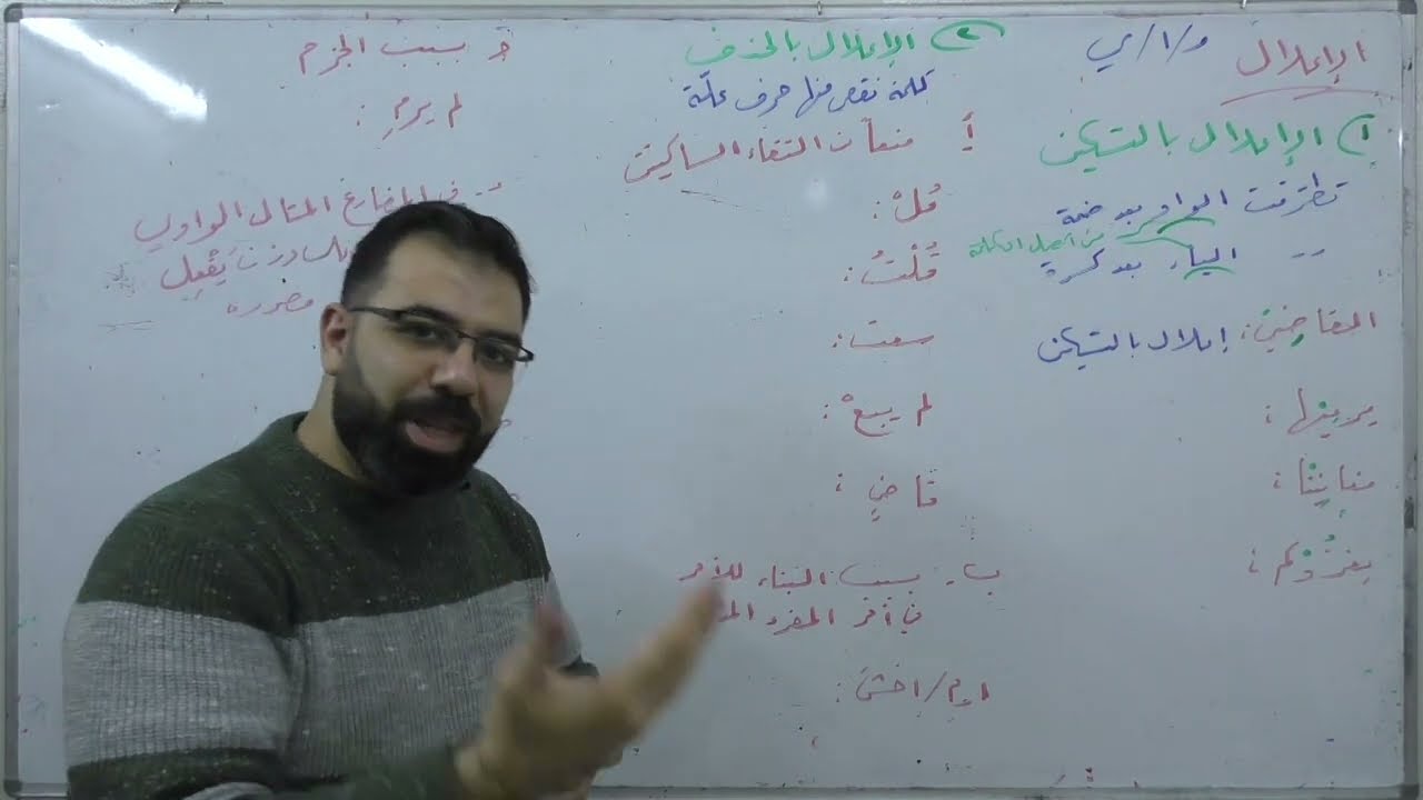 الإعلال | القواعد |  بكالوريا علمي أدبي | لغة عربية