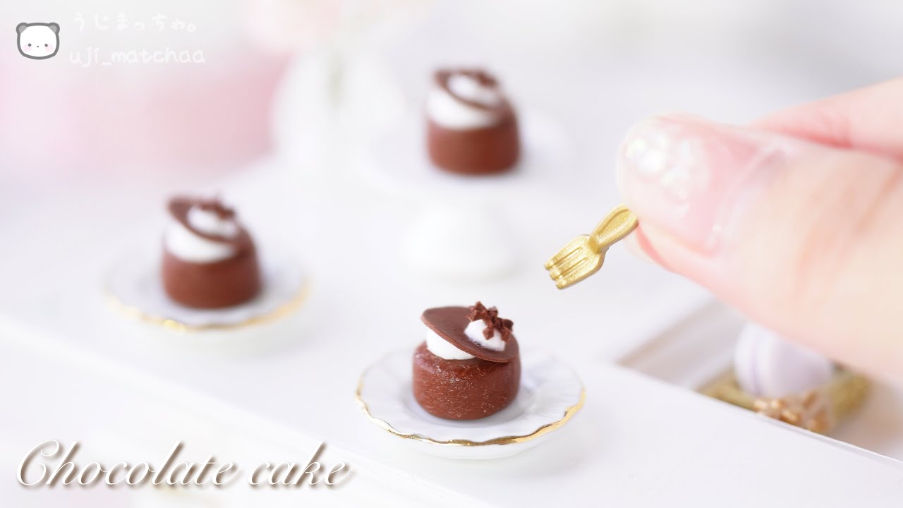 ミニチュアチョコのケーキセット 映える”ミニチュアチョコが作れるクッキングトイ！ 簡単カワイイ！作っ