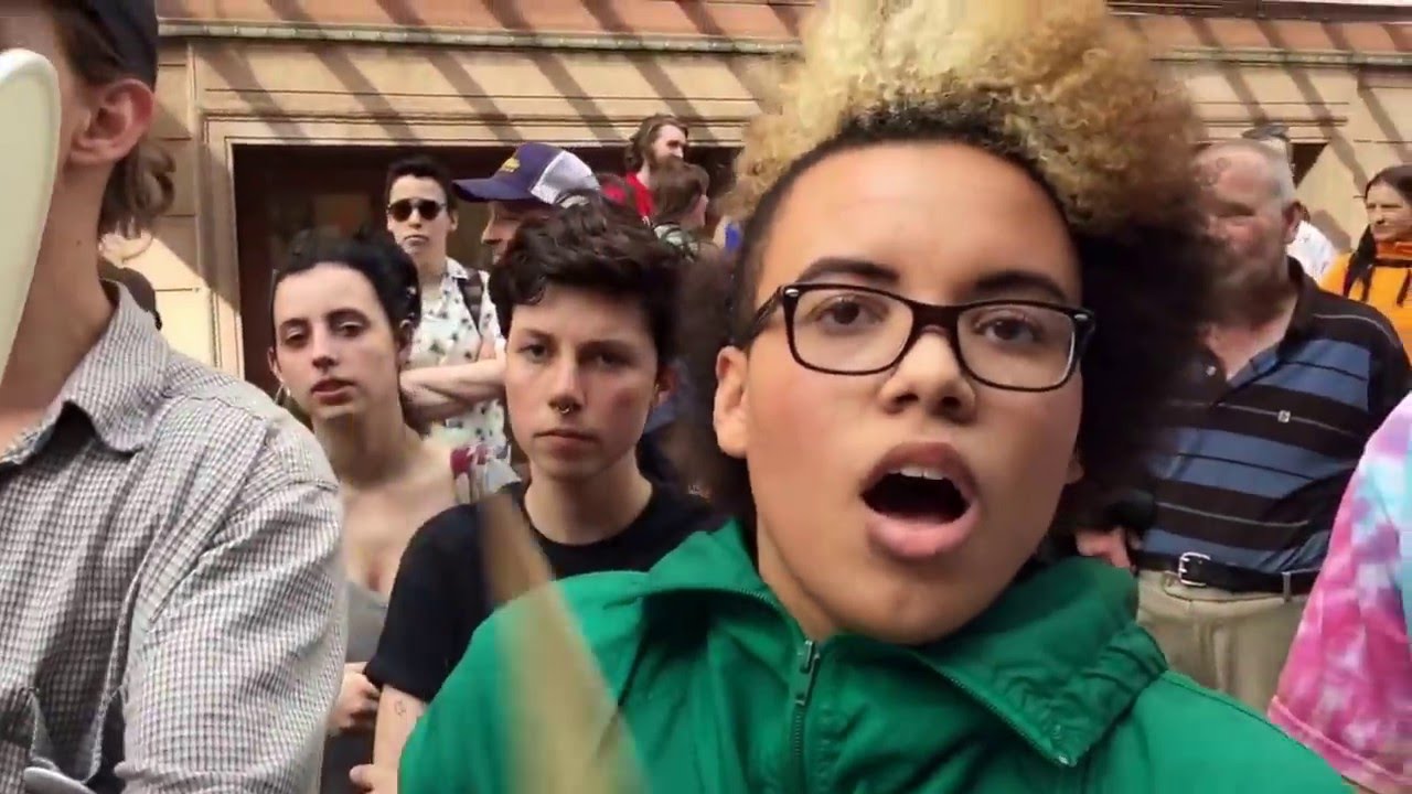 Your a f___ing racist!!! Psu 1st amendment protest!
