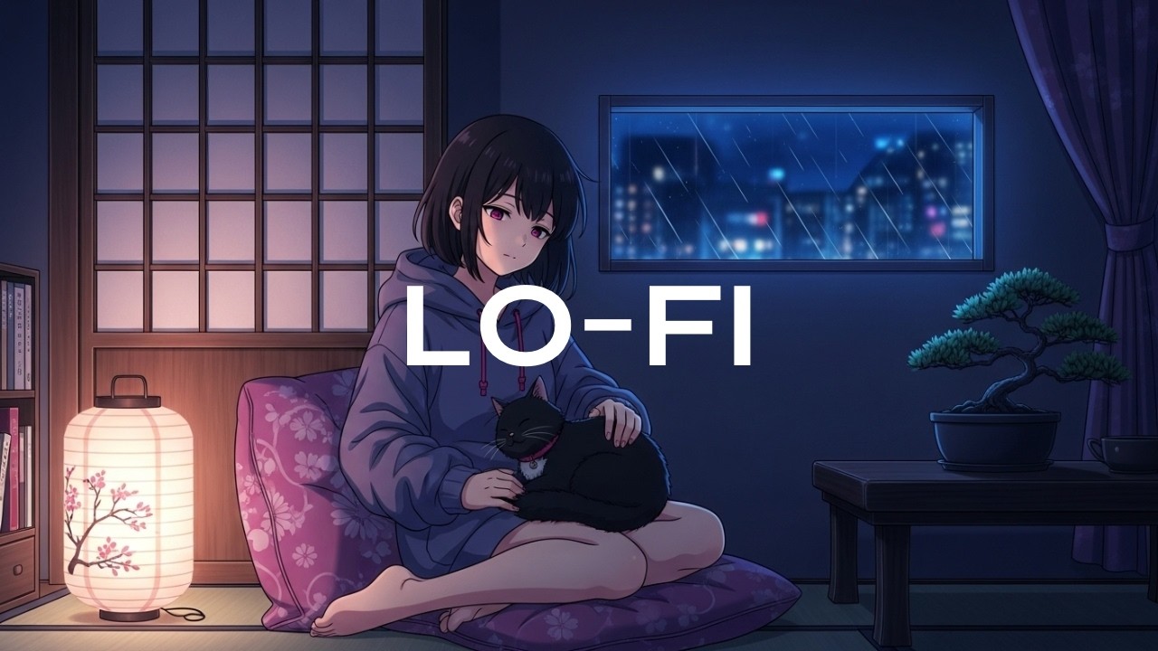 Lofi Hip Hop Radio ☂️ Calm Beats To Study, Focus & Sleep • Rainy Night ...