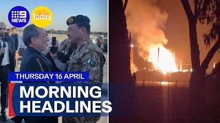 Geelong Oil Refinery Burns Out Of Control Iran Threatens To Shut Down Gulf Trade 9 News Australia