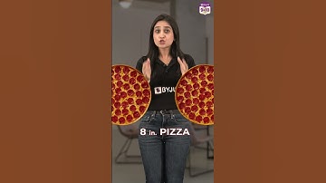 12in Pizza vs 8in Pizza #ytshorts #ytshorts #mathsclass10 #ncert #byjus