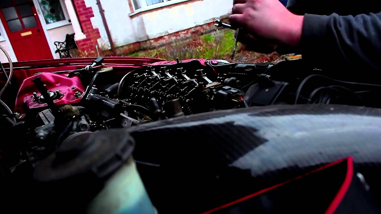 Honda EF Civic Shuttle RT4WD D16Z6 Valve Clearance Timelapse