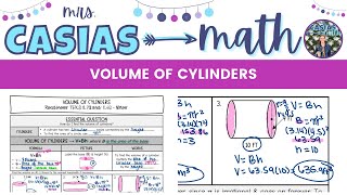 Volume of Cylinders | 8th Grade Math Pre-Algebra