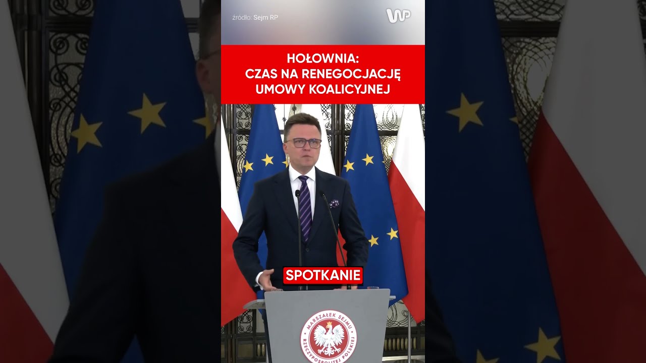  Czas Na Renegocjacj Umowy Koalicyjnej Szymon Ho Ownia Po Wyborach Prezydenckich
