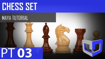 Maya 2018 Tutorial - Chess Set - Rook PT.3