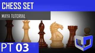 Maya 2018 Tutorial - Chess Set - Rook PT.3 Profile