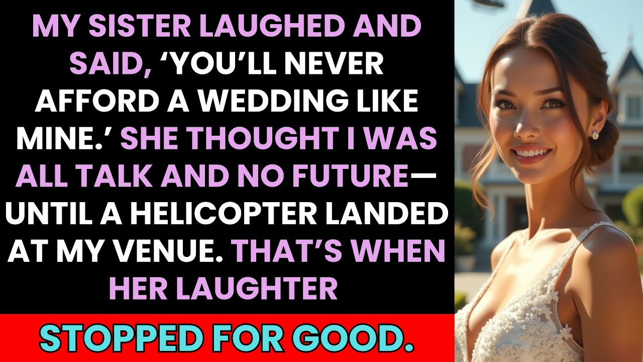 My Sister Mocked My Wedding Budget—Until a Helicopter Landed at My Venue