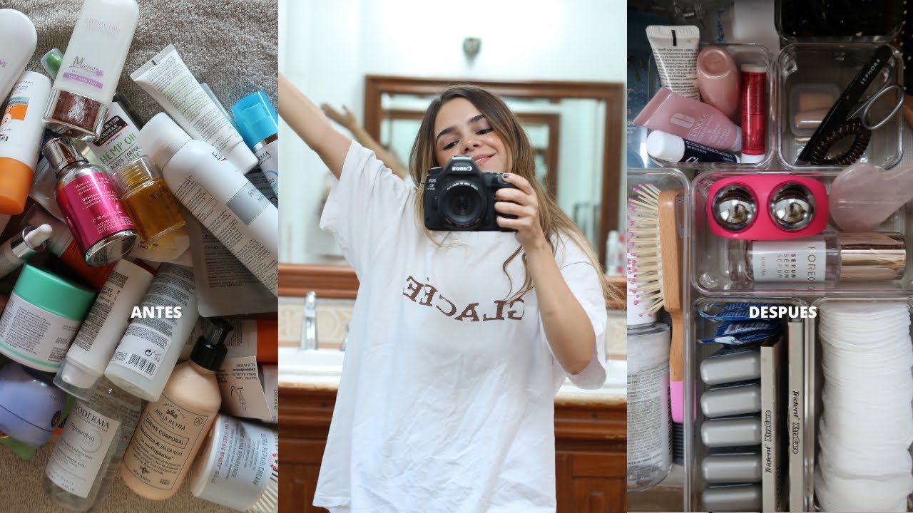 tour de mi baño / tocador de maquillaje