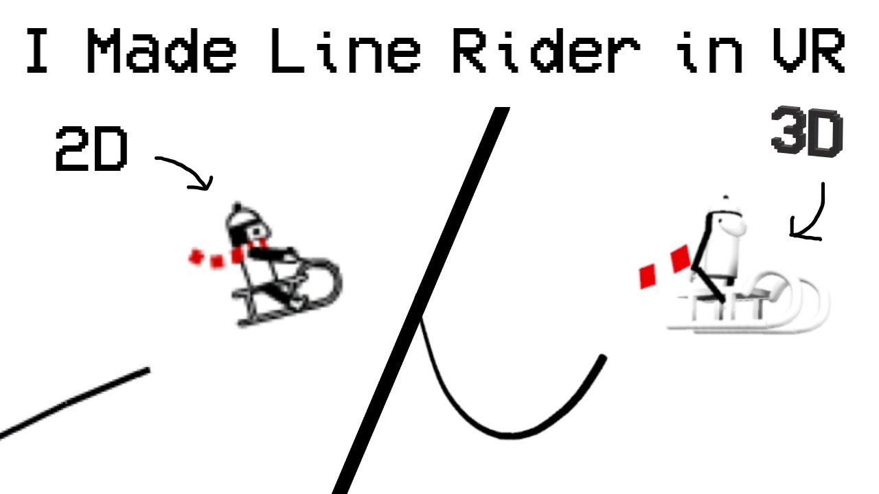 Line Rider Visual I Made Line Rider in VR - YouTube