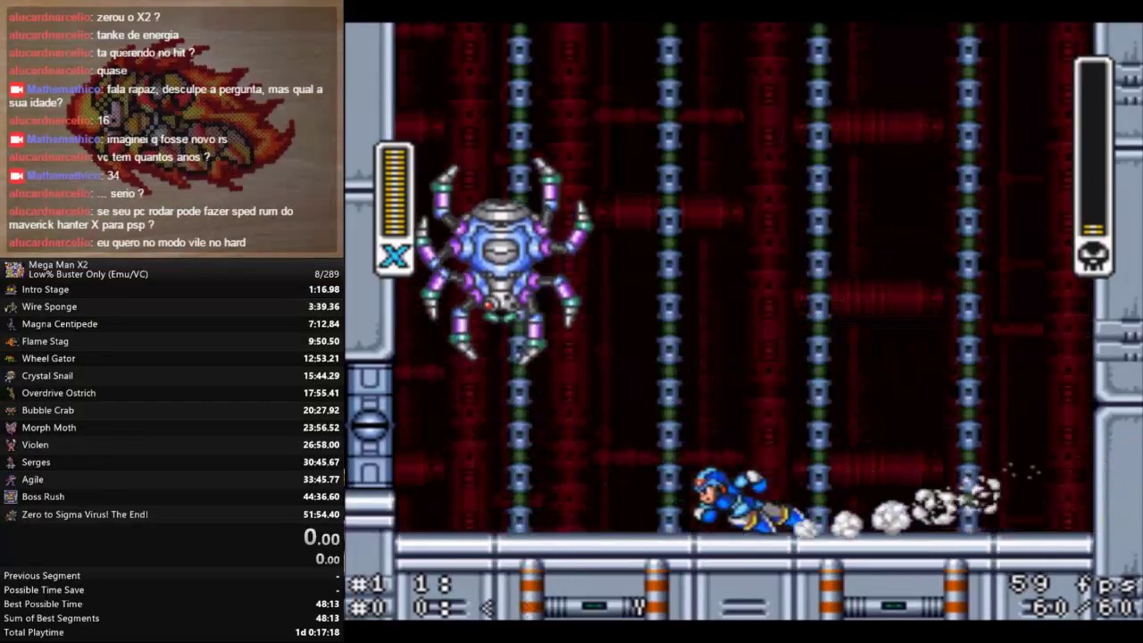 Mega Man X - Bospider - No Damage - Buster Only