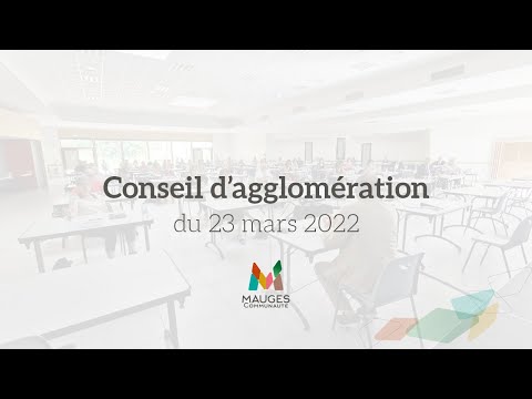 Conseil d'agglomération du 23 mars 2022