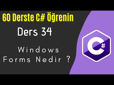 C# Lessons 34 | What are Windows Forms? How to Create a Form Application?