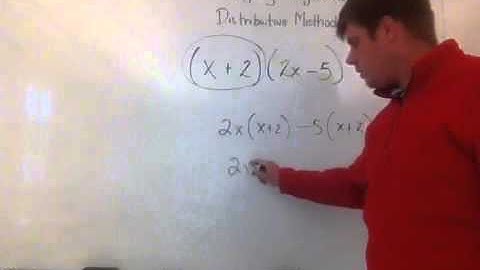 Multiplying polynomials (distributive method)