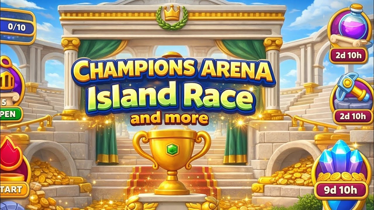 Champions Arena, Island Race & More | Royal Kingdom