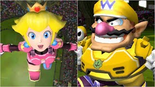 Mario Strikers Charged - Peach Vs Wario - Wii Gameplay 4K60Fps