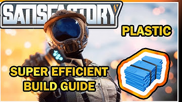 Super Efficient Build Guide Crude Oil to Plastic [Satisfactory Guide]