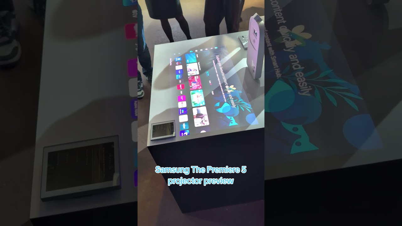 Samsung The Premiere 5 projector demo