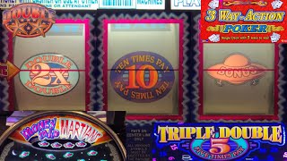 Old Slots! Dollar Coin Slots! Double 10 Times Pay Money Mad Martians + Triple Double 5 Times Pay!