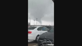 Tornado warning Houston: Video shows funnel cloud trying to form near Spring high school