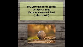 Sunday School, October 5, 2025