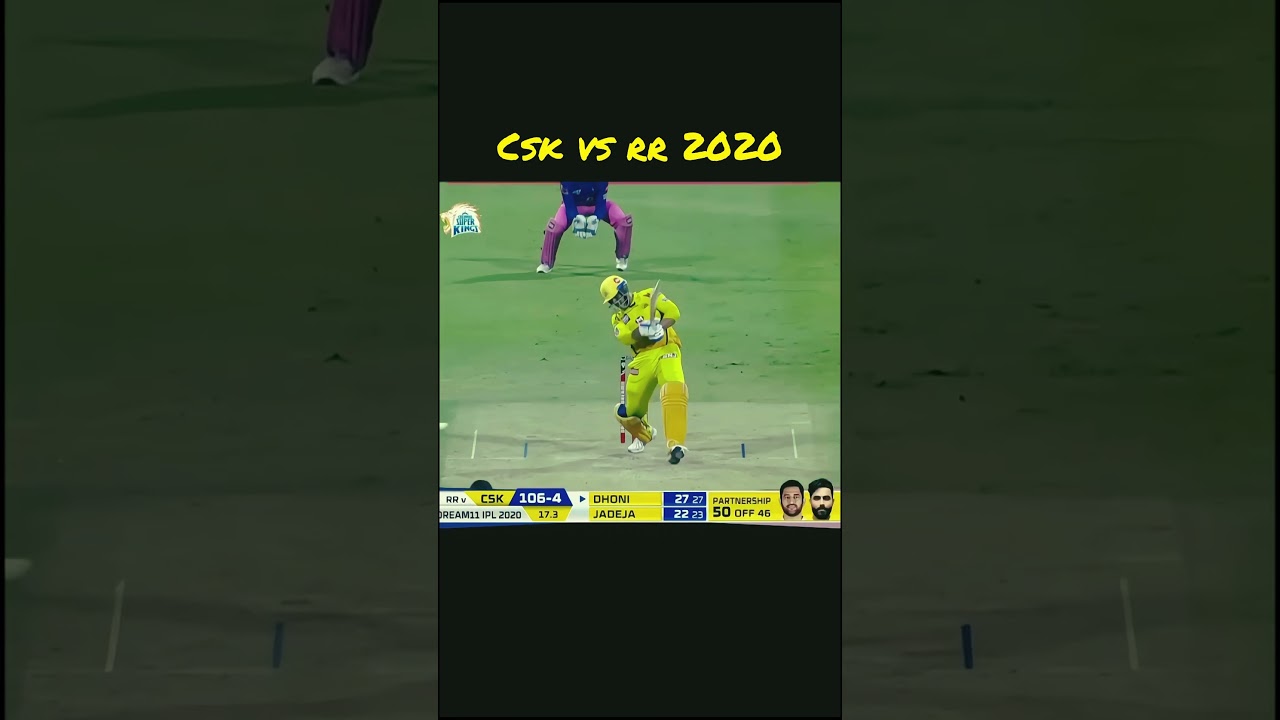 Csk Vs RR 2020 match 