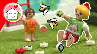 Playmobil Familie Hauser - Der Bienenstich - Geschichte mit Anna und Lena