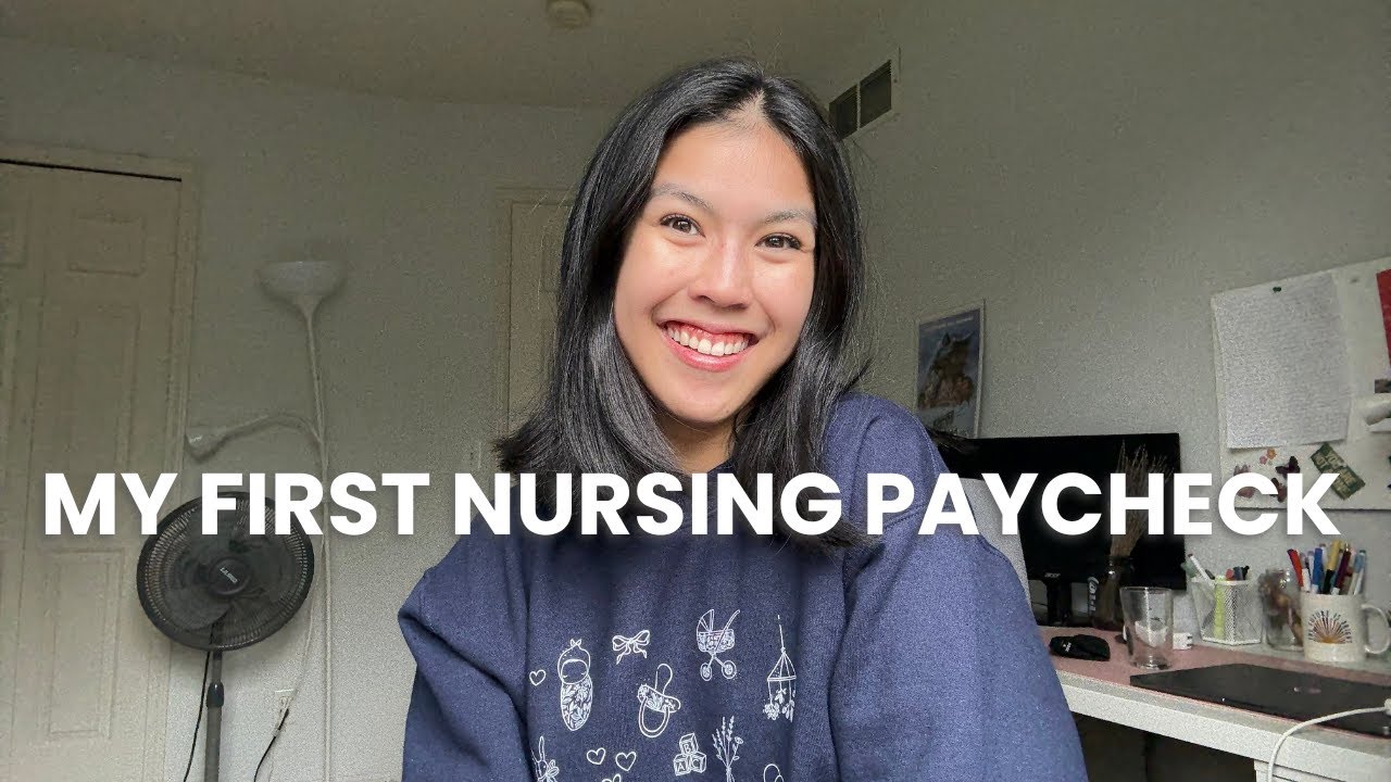 How Much I Make As A New Grad Registered Nurse💰 my hourly pay rates & my very first paycheck!